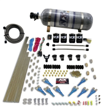 Picture of Nitrous Express Pro-Shk-Gas 4 Solenoids Nitrous Kit 250-650HP w-Composite Bottle