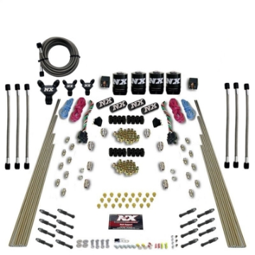 Picture of Nitrous Express 8 Cyl Dry Direct Port Dual Stage 4 Solenoids Nitrous Kit 200-600HP w-o Bottle