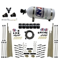 Picture of Nitrous Express 8 Cyl Dry Direct Port Three Stage 6 Solenoids Nitrous Kit 200-600HP w-10lb Bottle