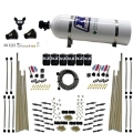 Picture of Nitrous Express 8 Cyl Dry Direct Port Three Stage 6 Solenoids Nitrous Kit 200-600HP w-15lb Bottle