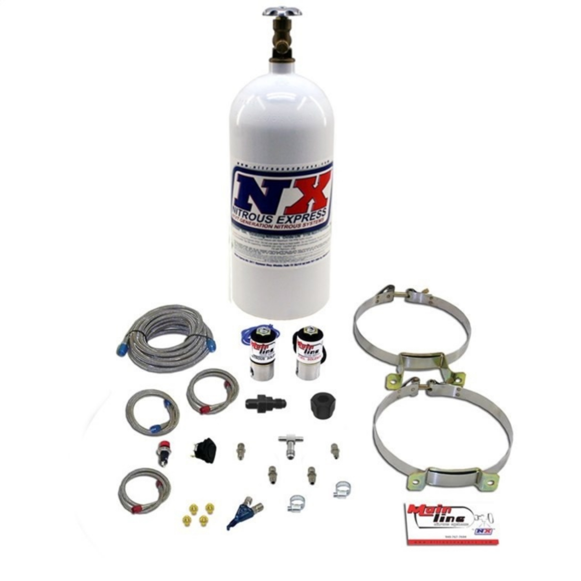 Picture of Nitrous Express Mainline EFI Single Nozzle Nitrous Kit w-10lb Bottle