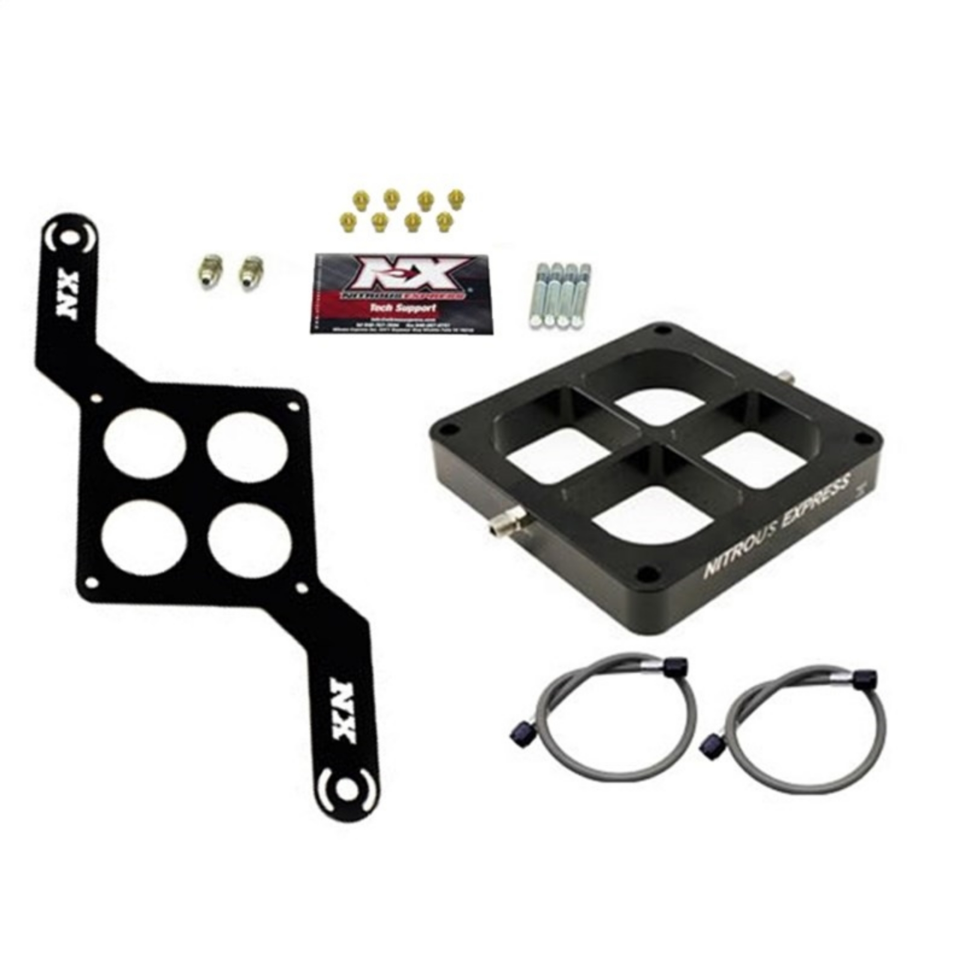 Picture of Nitrous Express 4500 Flange Single Entry Crossbar Nitrous Plate Conversion