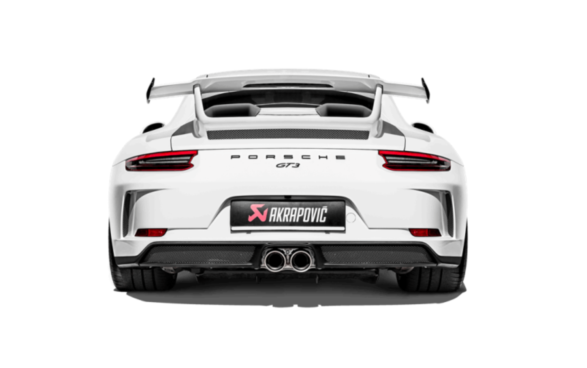 Picture of Akrapovic 2018 Porsche 911 GT3 991-2 Slip-On Race Line Titanium w-Header-Link Pipes-Tail Pipes