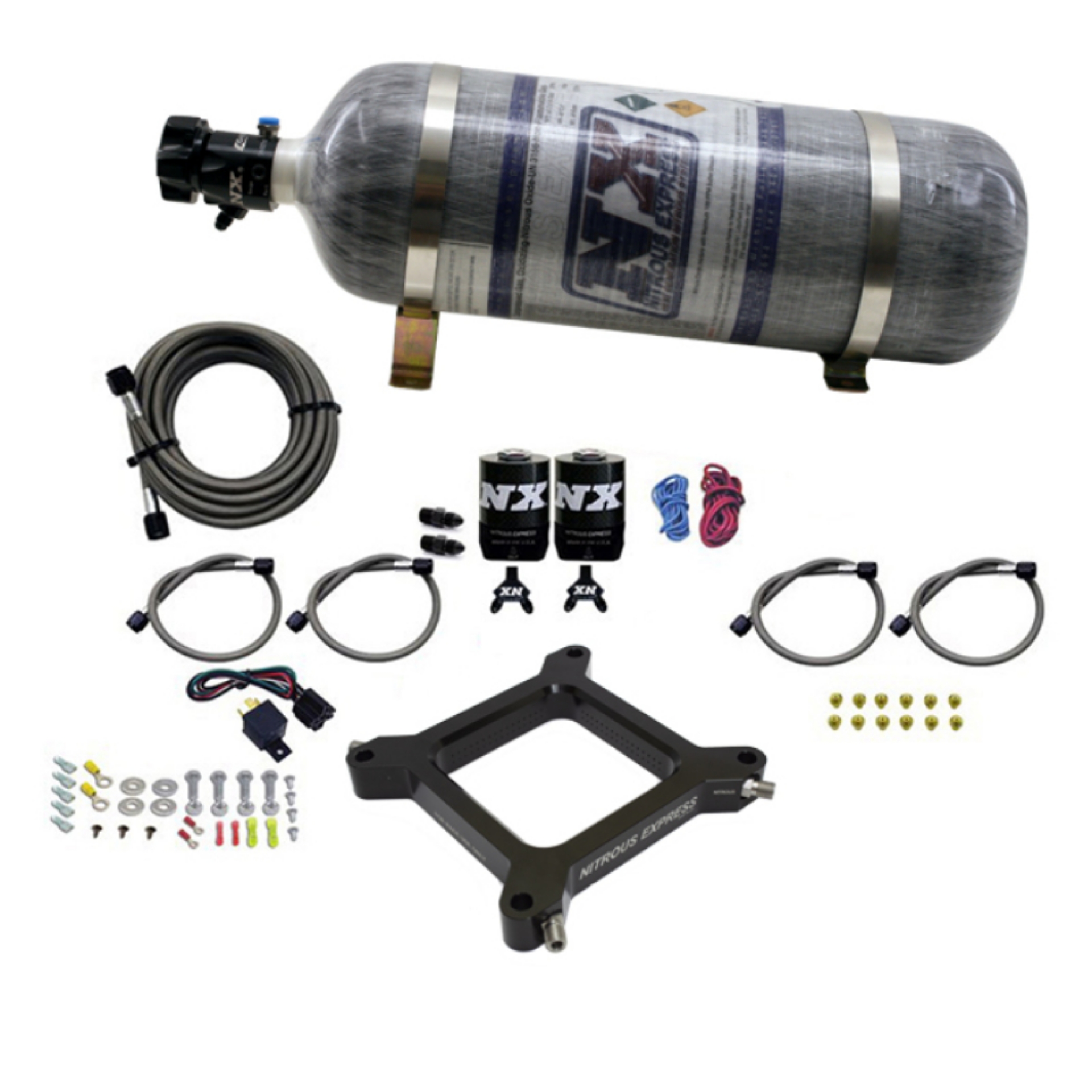Picture of Nitrous Express 4150 Assassin Plate Stage 6 Nitrous Kit 50-300HP w-12lb Bottle