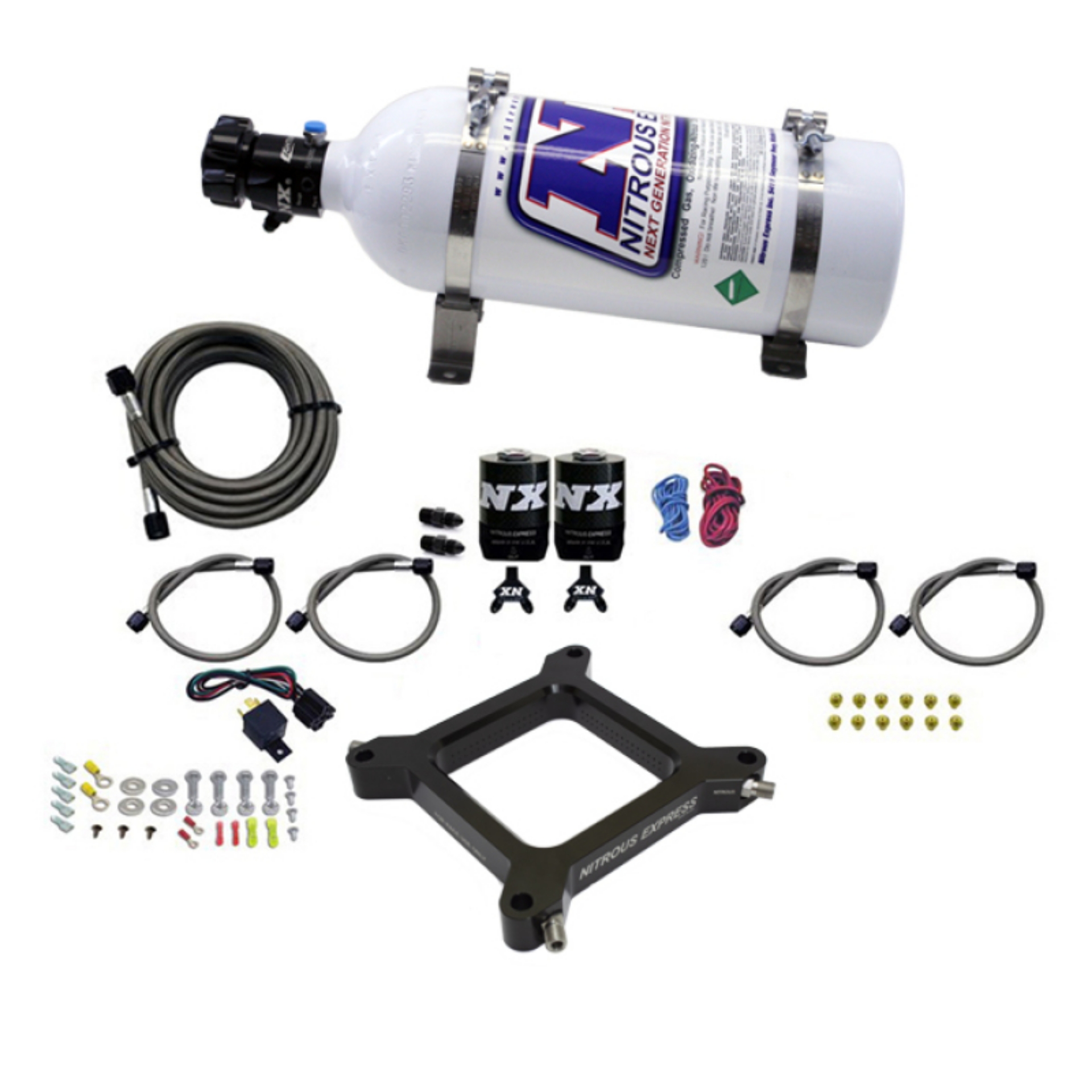 Picture of Nitrous Express 4150 Assassin Plate Pro Power Nitrous Kit 100-500HP w-5lb Bottle