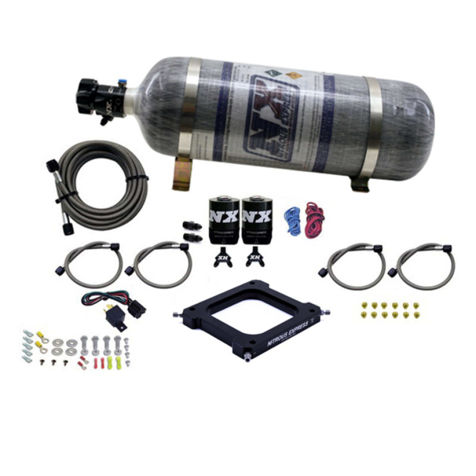 Picture of Nitrous Express 4500 Assassin Plate Pro Power Nitrous Kit 100-500HP w-12lb Bottle