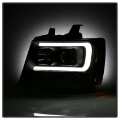 Picture of Spyder 07-14 Chevy Suburban-1500-2500-Tahoe V2 Projector Headlights All Blk PRO-YD-CSUB07V2-DRL-BKV2