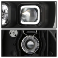 Picture of Spyder 07-14 Chevy Suburban-1500-2500-Tahoe V2 Projector Headlights All Blk PRO-YD-CSUB07V2-DRL-BKV2