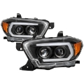 Picture of Spyder 16-18 Toyota Tacoma Projector Headlights - Seq LED Turn - Black - PRO-YD-TT16-LB-BK