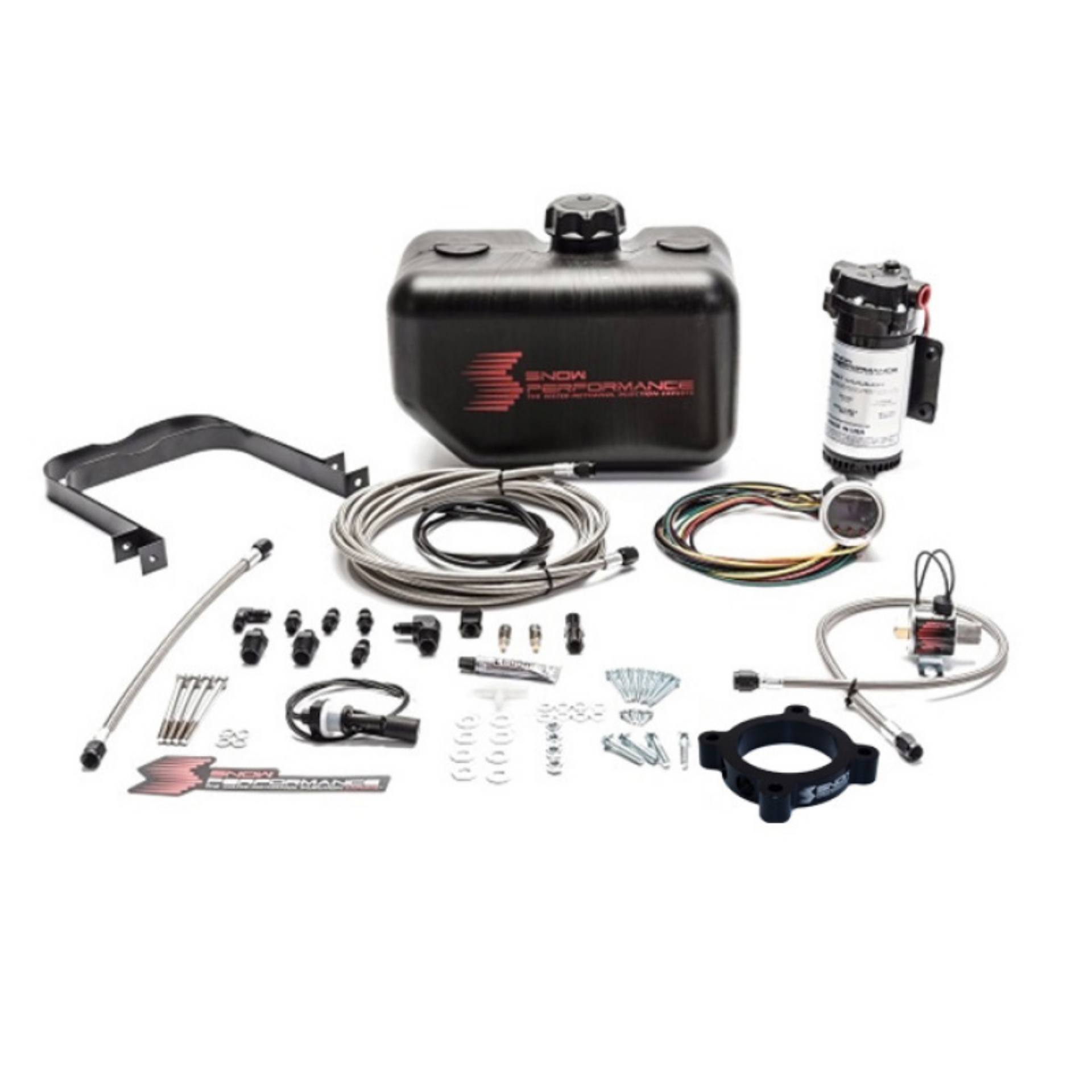 Picture of Snow Performance Stg 2 Boost Cooler 13-18 Ford Focus ST Water Inj Kit SS Braided Line-4AN Fittings