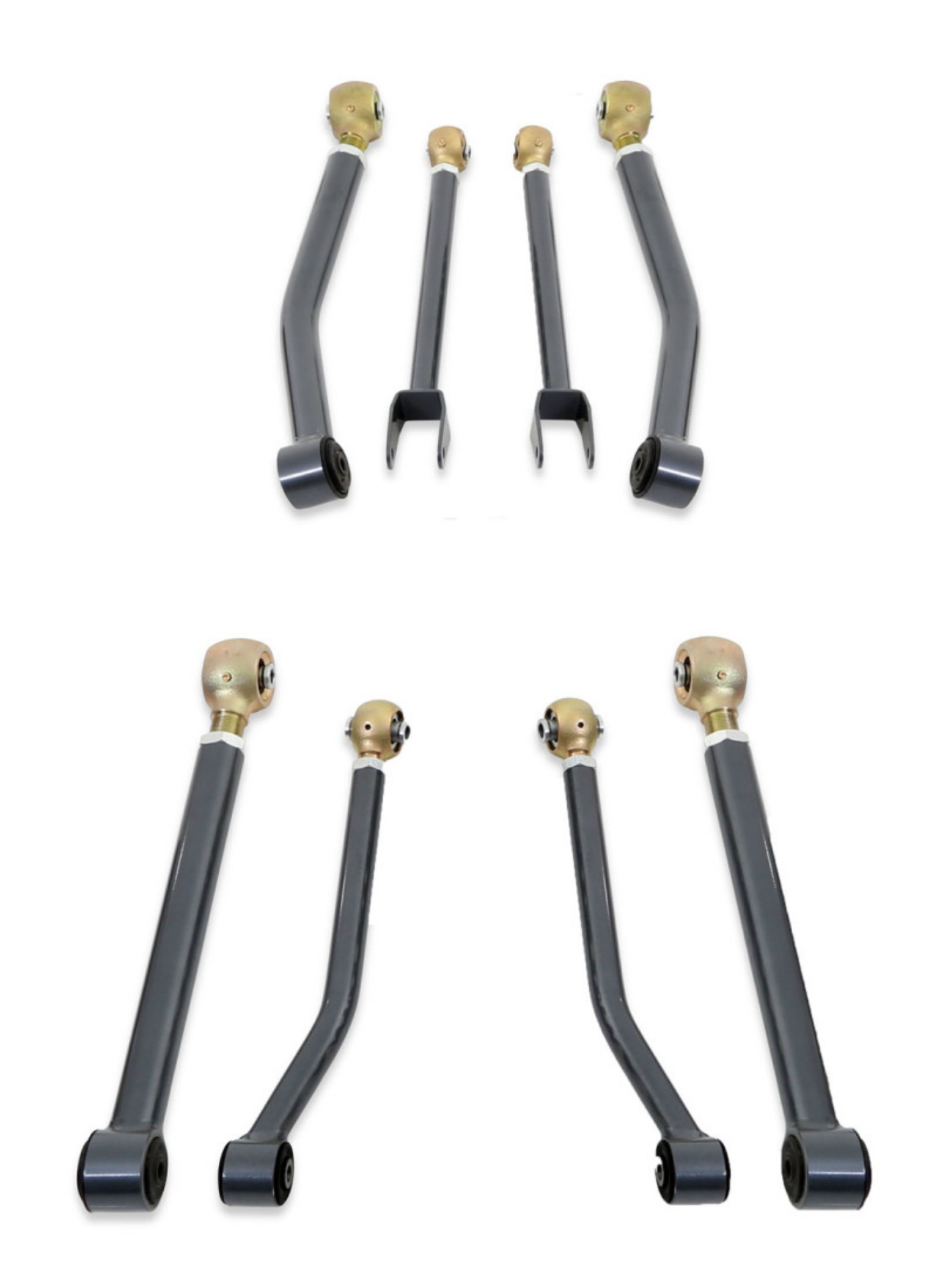 Picture of MaxTrac 07-18 Jeep Wrangler JK 2WD-4WD Complete Front & Rear Adj- Control Arm Kit - 8 Pc