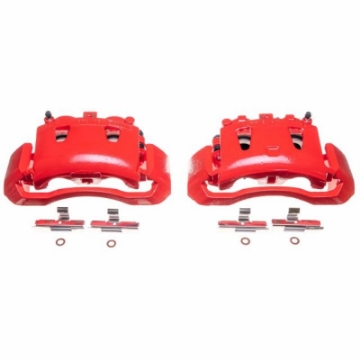 Picture of Power Stop 98-02 Dodge Ram 2500 Van Front Red Calipers w-Brackets - Pair