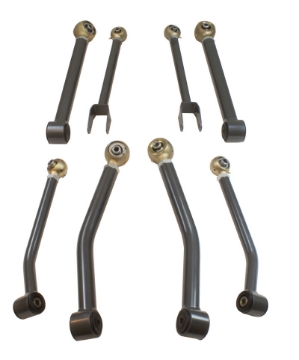 Picture of MaxTrac 18-19 Jeep Wrangler JL 2WD-4WD Complete Front & Rear Adj- Control Arm Kit - 8 Pc