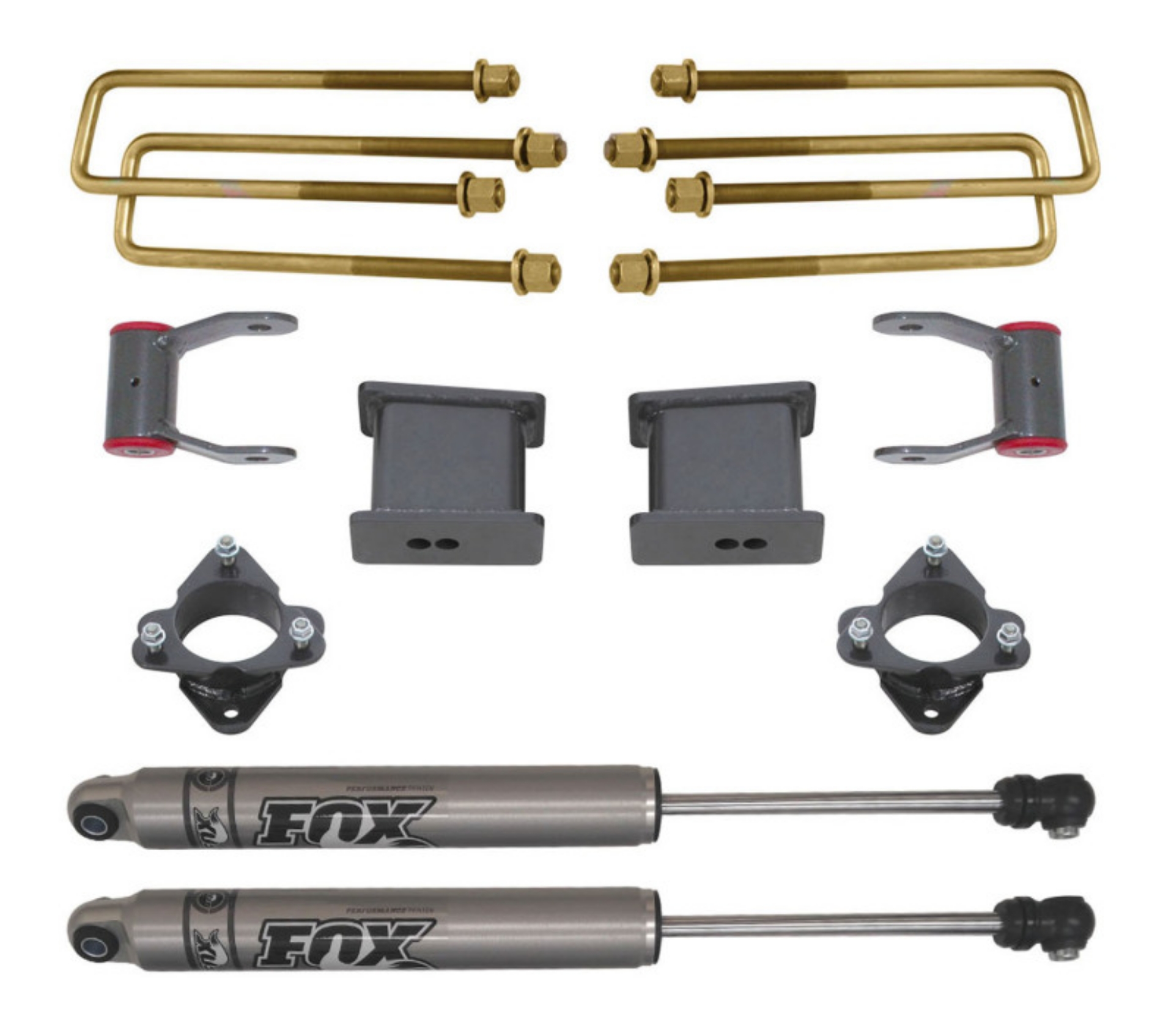 Picture of MaxTrac 16-18 GM C1500 2WD w-Stamped Steel-Alum- Susp- 4in Rear Lift Kit