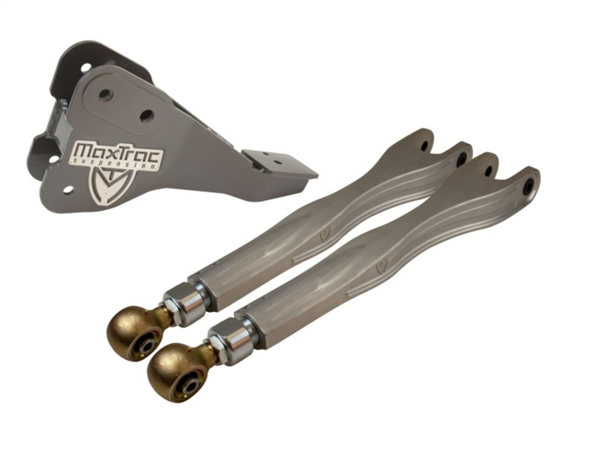 Picture of MaxTrac 17-19 Ford F-250-350 4WD Dually 4in & 6in Lift Kit - Front Driver 4-Link Arms-Brackets