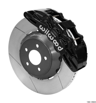 Picture of Wilwood SX6R Front Brake Kit 15in Lug Drive Rotor Slotted Black w- Lines 15+ Ford Mustang