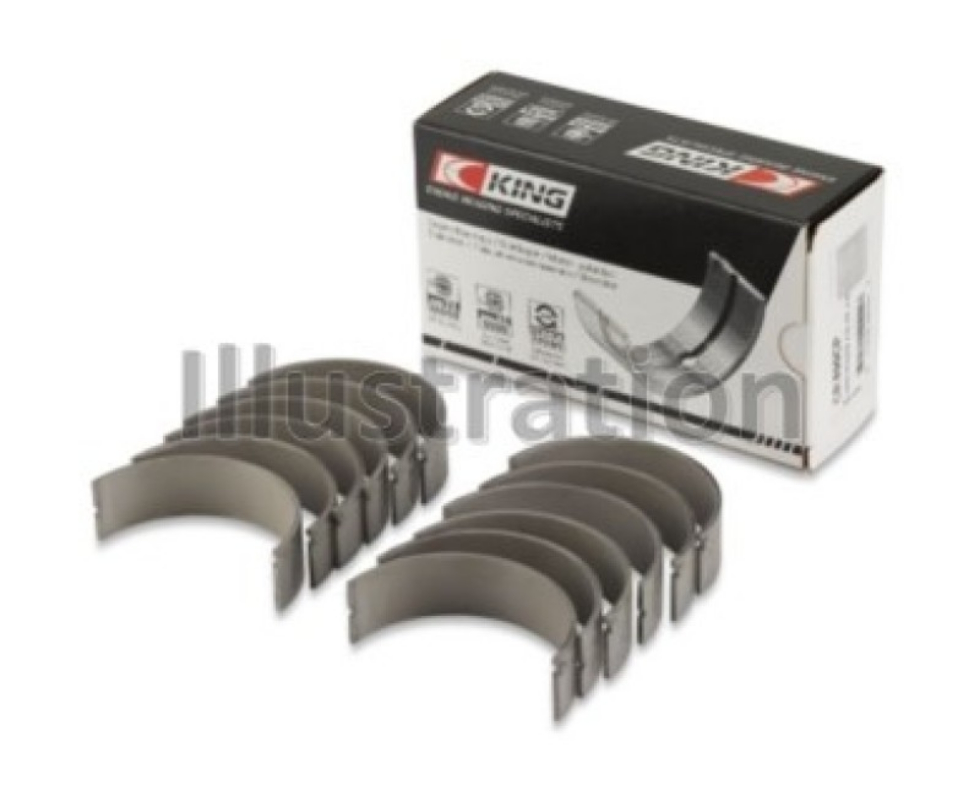 Picture of King Engine Bearings BMW B58B30A Performance Rod Bearing Set Size +-25
