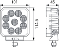 Picture of Hella ValueFit LED Work Light TS3000 LED MV CR LT