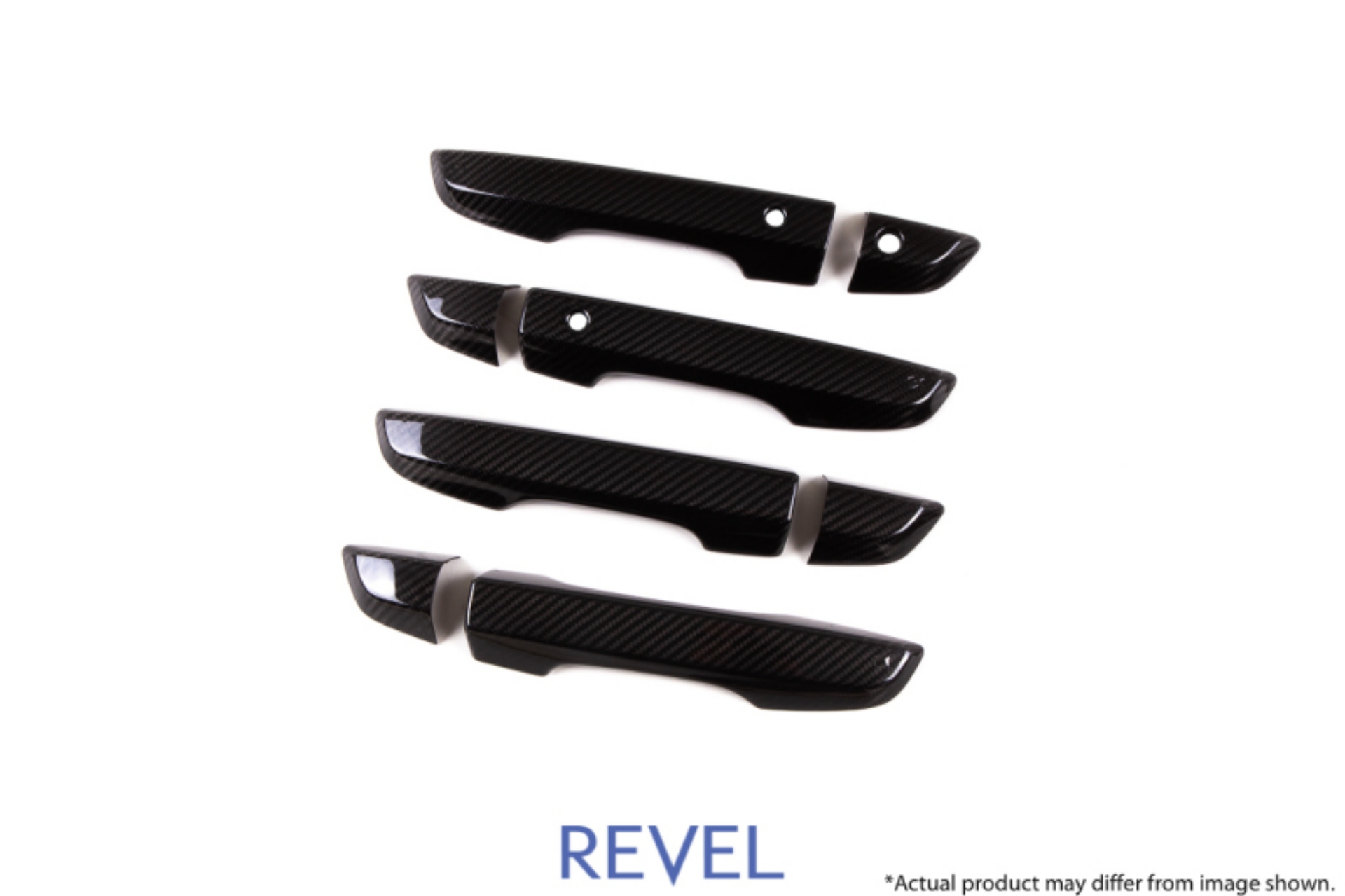 Picture of Revel GT Dry Carbon Door Outer Handle Cover FL-FR-RL-RR 16-18 Honda Civic - 8 Pieces