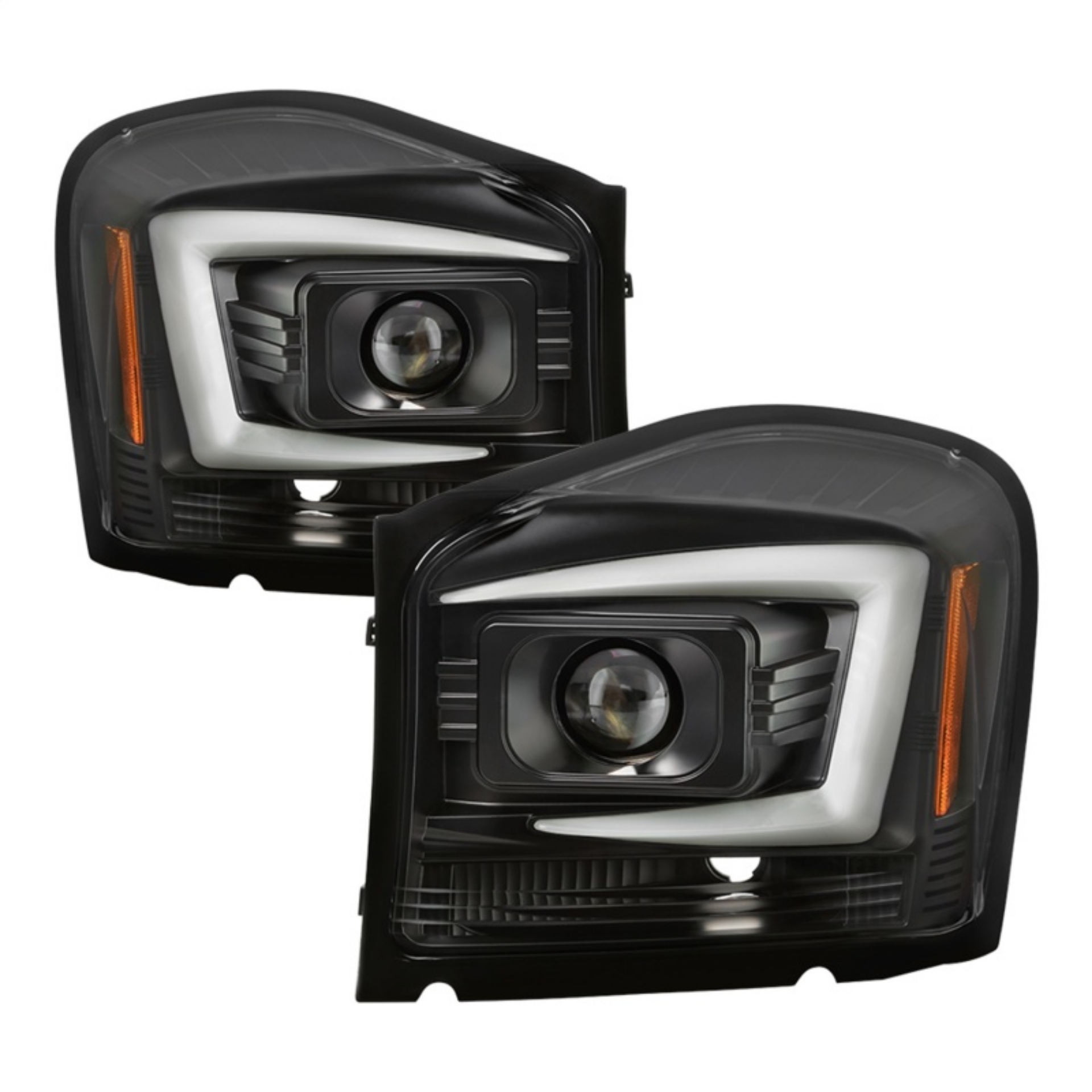 Picture of Spyder 04-06 Dodge Durango Projector Headlights - Black PRO-YD-DDU04-LB-BK
