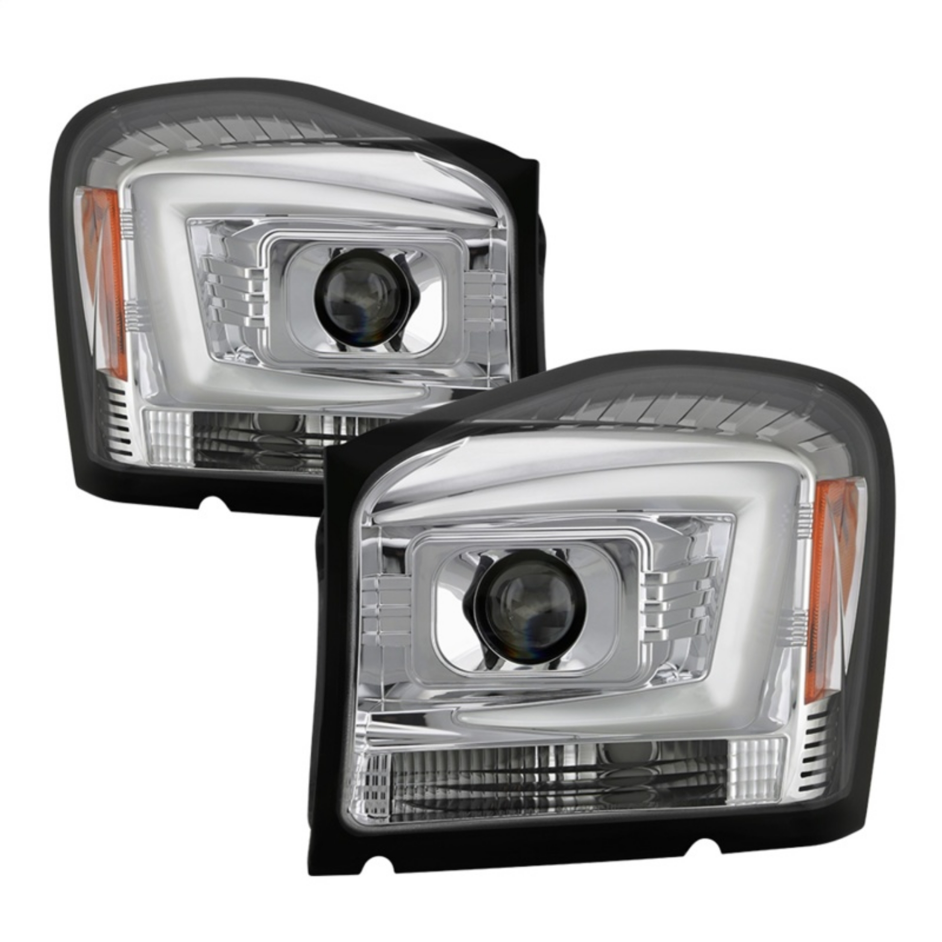 Picture of Spyder 04-06 Dodge Durango Projector Headlights - Chrome PRO-YD-DDU04-LB-C