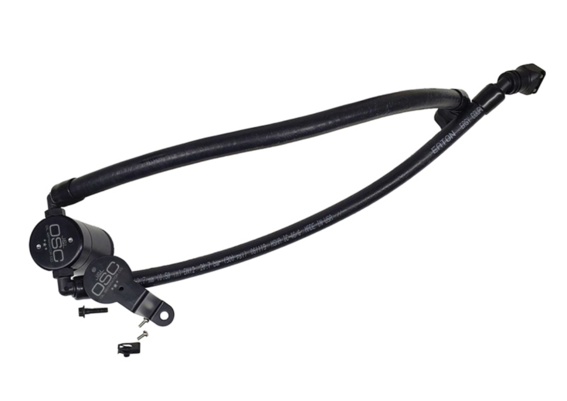 Picture of J&L 2020-2025 Ford Explorer 3-0L EcoBoost Oil Separator 3-0 Passenger Side - Black Anodized