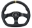 Picture of NRG Reinforced Steering Wheel 320mm Sport Leather Dual Push Buttons Flat Bottom w- Yellow Center