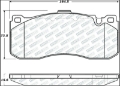Picture of StopTech 08-13 BMW 1-Series Street Select Front Brake Pads