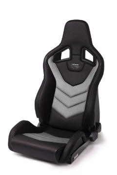 Picture of Recaro Sportster GT Driver Seat - Black Vinyl-Cloud Grey Suede