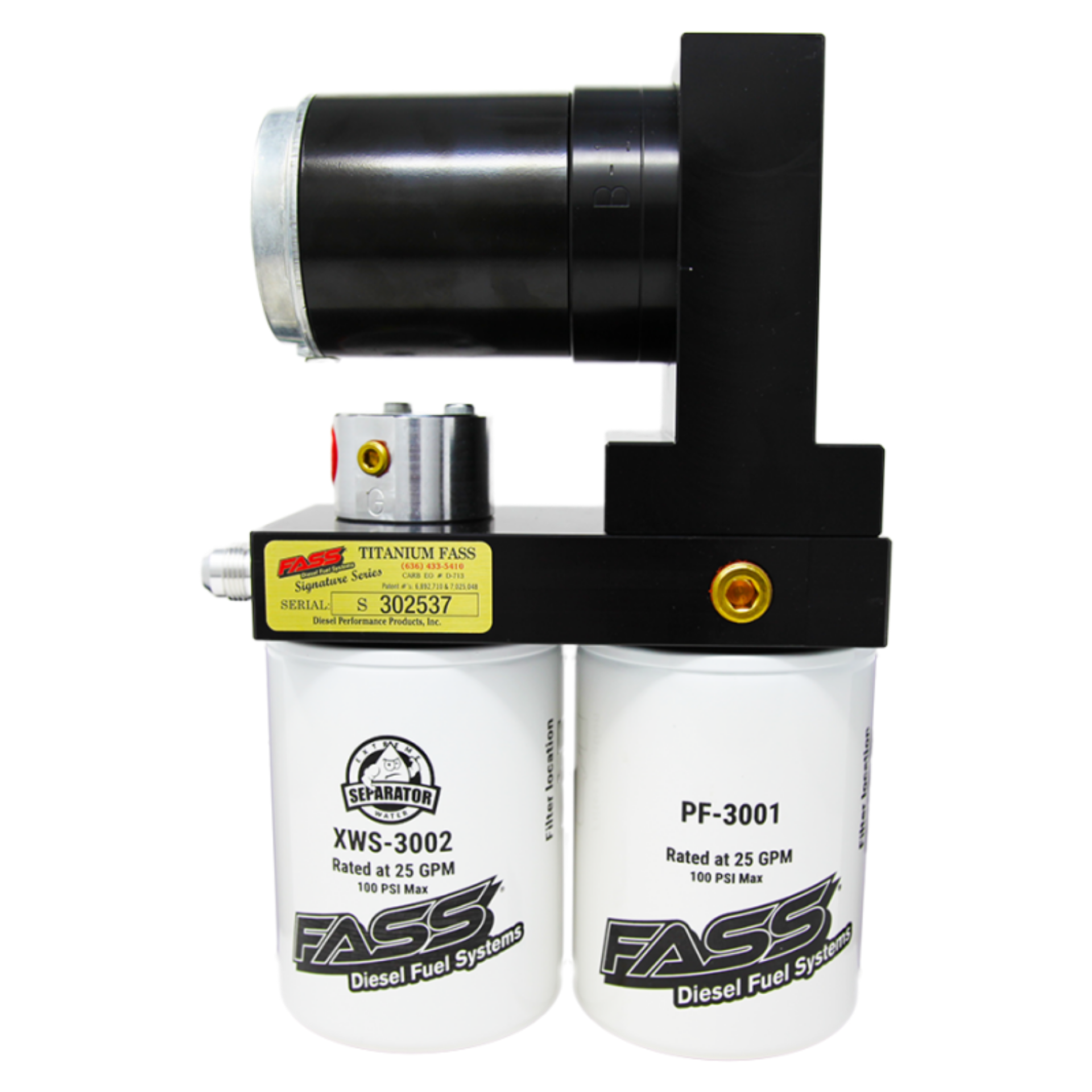 Picture of FASS 05-12 Dodge 2500-3500 Cummins 100gph Titanium Series Fuel Air Separation System TS D07 100G