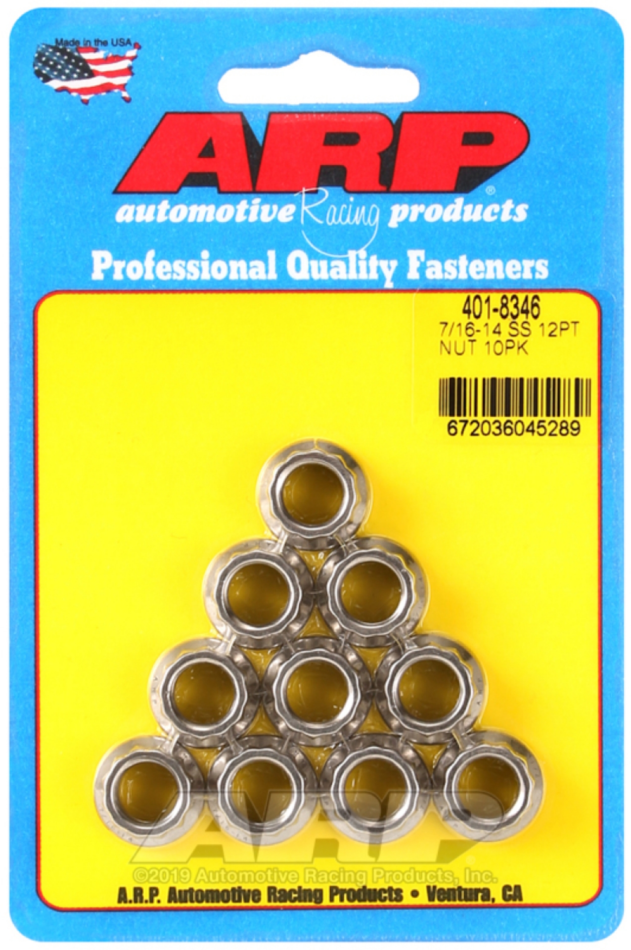 Picture of ARP 7-16-14 12PT Nut Kit SS - 10 PK