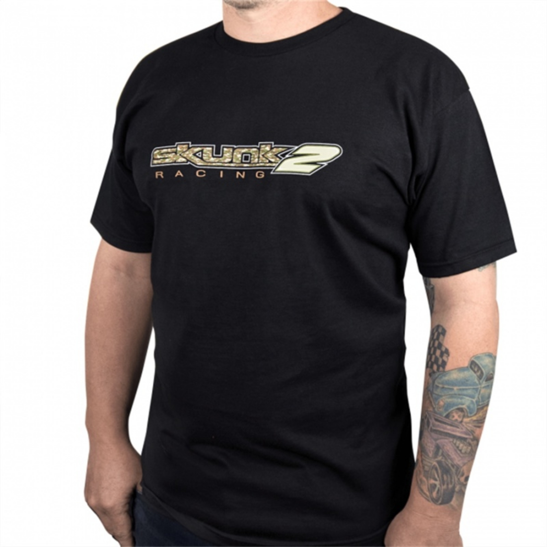 Picture of Skunk2 Camo T-Shirt Black - XL