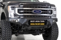 Picture of Addictive Desert Designs 17-20 Ford Super Duty Bomber Front Bumper w- Mounts For 20in Light Bars