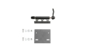 Picture of Fabtech 20-21 Jeep Gladiator 4WD Cargo Rack Bike Mount Kit