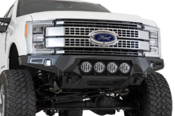 Picture of Addictive Desert Designs 17-20 Ford Super Duty Bomber Front Bumper w- Mounts For 4 Rigid 360 6in