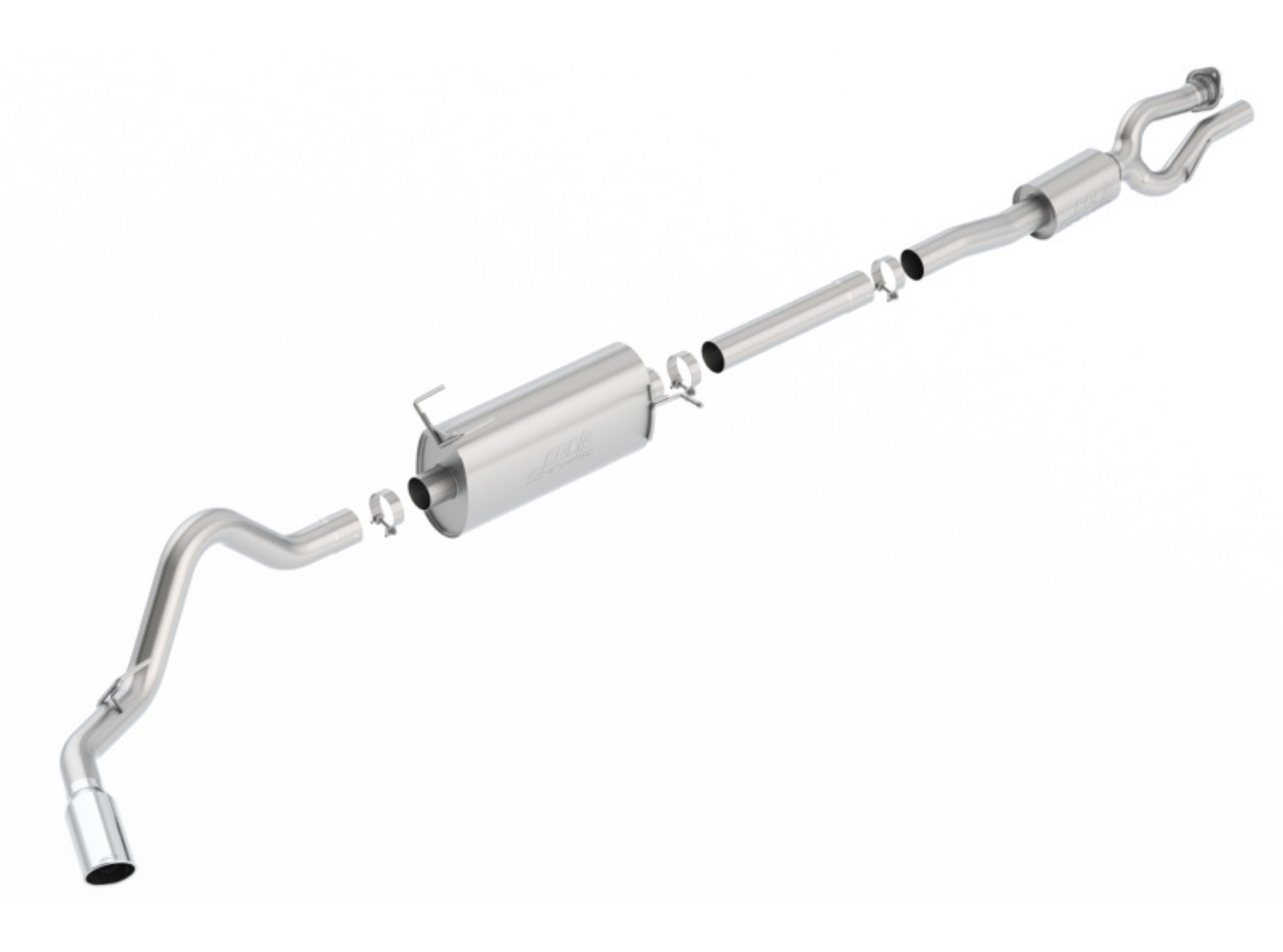 Picture of Borla S-Type Cat-Back 17-19 Ford F-250-350 Super Duty Side Exit Exhaust - 5in tip Gas Only