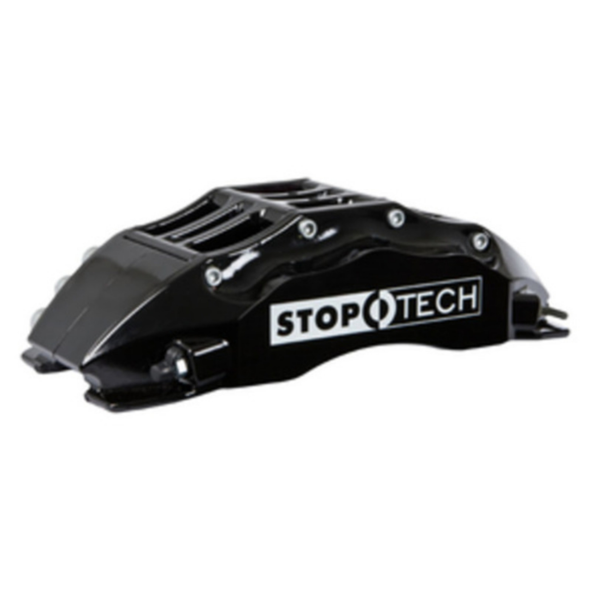 Picture of StopTech 08-09 Evo X Front BBK w- Black ST-60 Calipers Slotted 355x32mm Rotors Pads and SS Lines