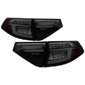 Picture of Spyder 08-14 Subara Impreza WRX Hatchback LED Tail Lights Seq Signal Blk Smoke ALT-YD-SI085D-SEQ-BSM