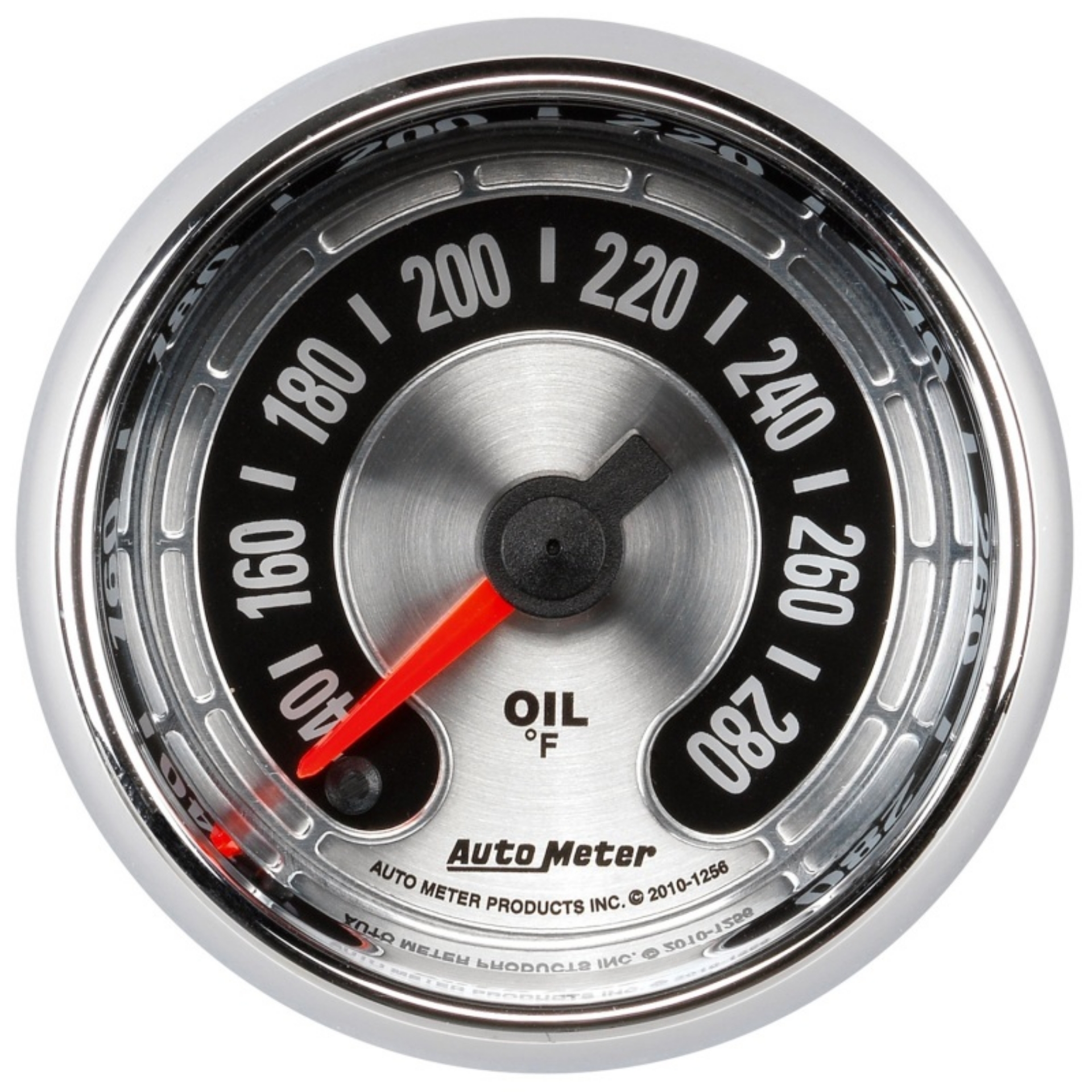 Picture of Autometer American Muscle 2-1-16in Full Sweep Electric Digital Stepper 140-280 Deg F Oil Temp Gauge