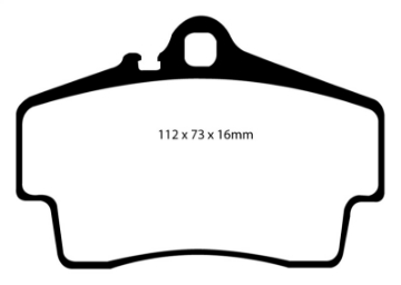 Picture of EBC 98-05 Porsche 911 996 Cast Iron Rotor only 3-4 Carrera 2 Bluestuff Rear Brake Pads