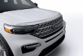 Picture of AVS 20-22 Ford Explorer Excl- Vehicles w-Hood Lettering Aeroskin Low Profile Hood Shield - Chrome