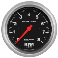 Picture of Autometer Sport-Comp 3-3-8 inch 8000 RPM Electronic In Dash Tach