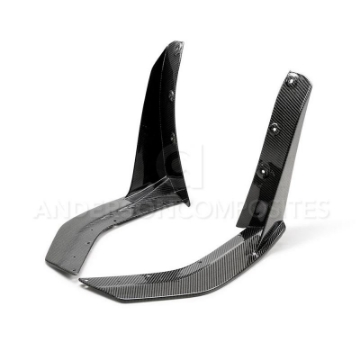 Picture of Anderson Composites 2020 Ford Mustang-Shelby GT500 Carbon Fiber Front Splitter Wickers