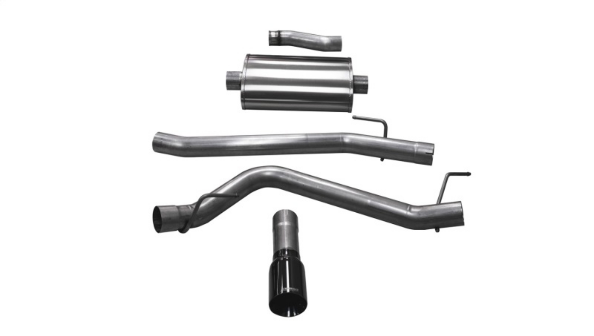 Picture of Corsa 20-25 Jeep Gladiator JT 3-6L Single Side Exit Cat-Back Exhaust System w- Single 4in Black Tip