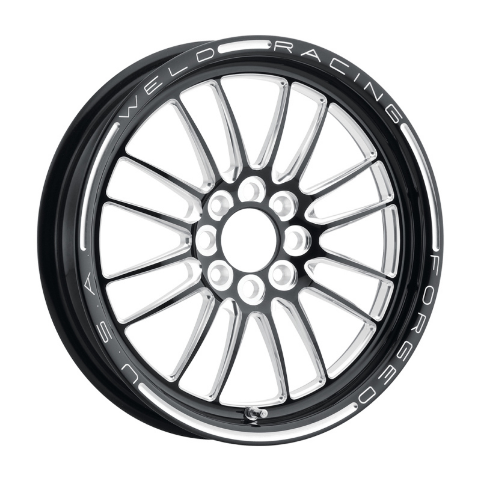 Picture of Weld Tuner Import 15x3-5 - 4x100mm BP - 2-25in- BS 1-Piece Black Wheel
