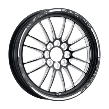 Picture of Weld Tuner Import 15x3-5 - 4x100mm BP - 2-25in- BS 1-Piece Black Wheel