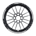 Picture of Weld Tuner Import 15x3-5 - 4x100mm BP - 2-25in- BS 1-Piece Black Wheel