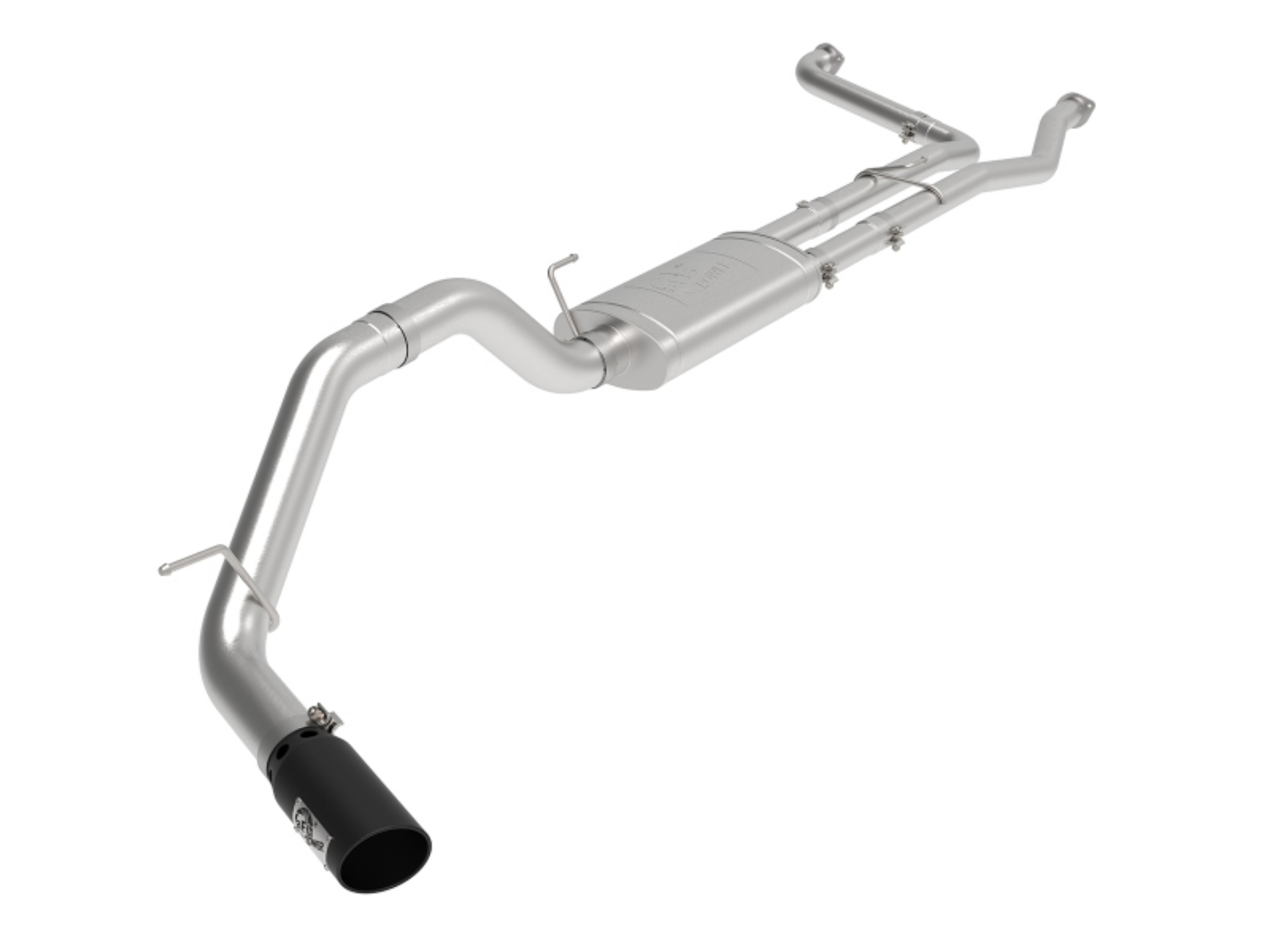 Picture of aFe MACHForce XP Exhausts Cat-Back SS-409 Nissan Titan XD 16-19 V8-5-6L - Black