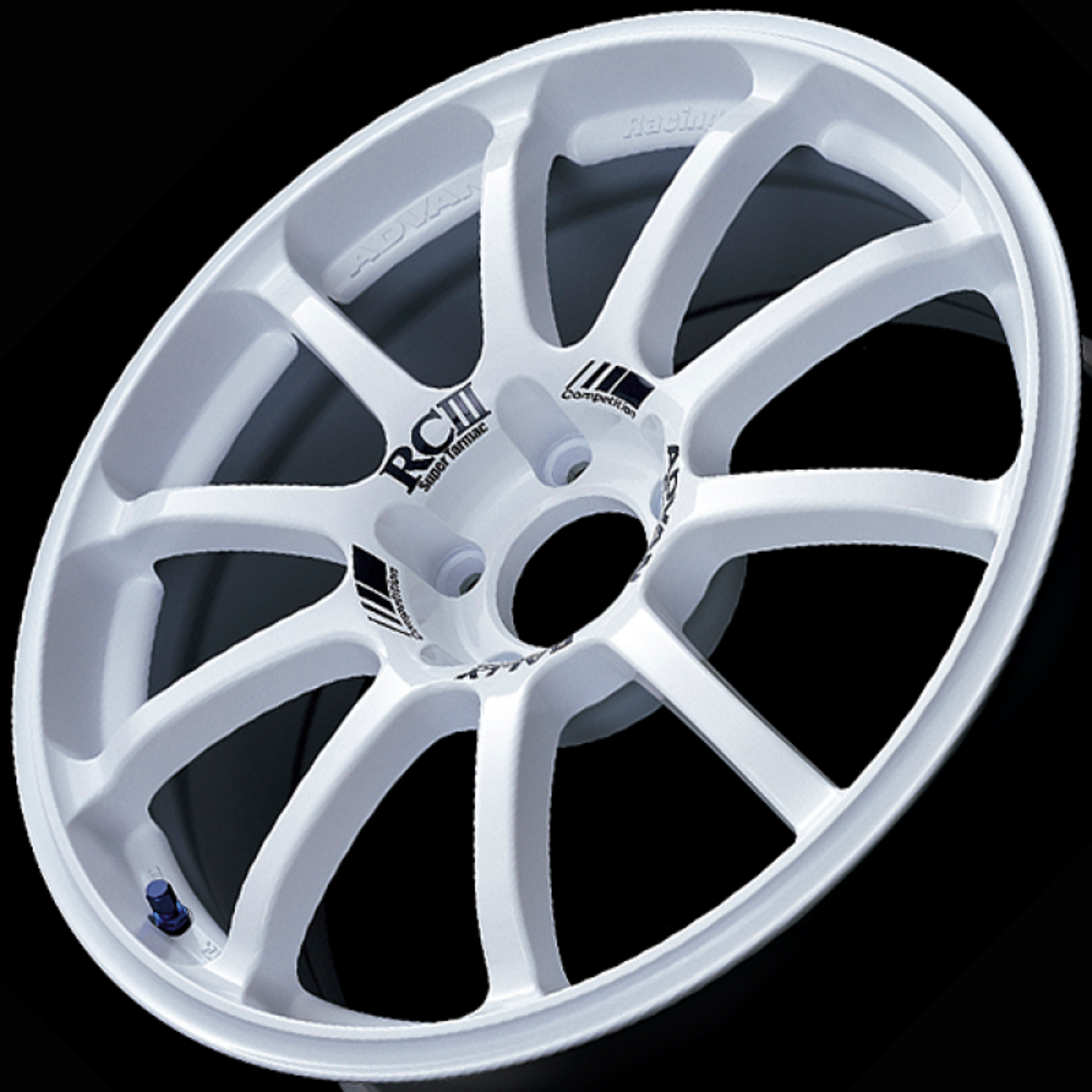 Picture of Advan RCIII 18x7-5 +45mm 5-114-3 White Wheel