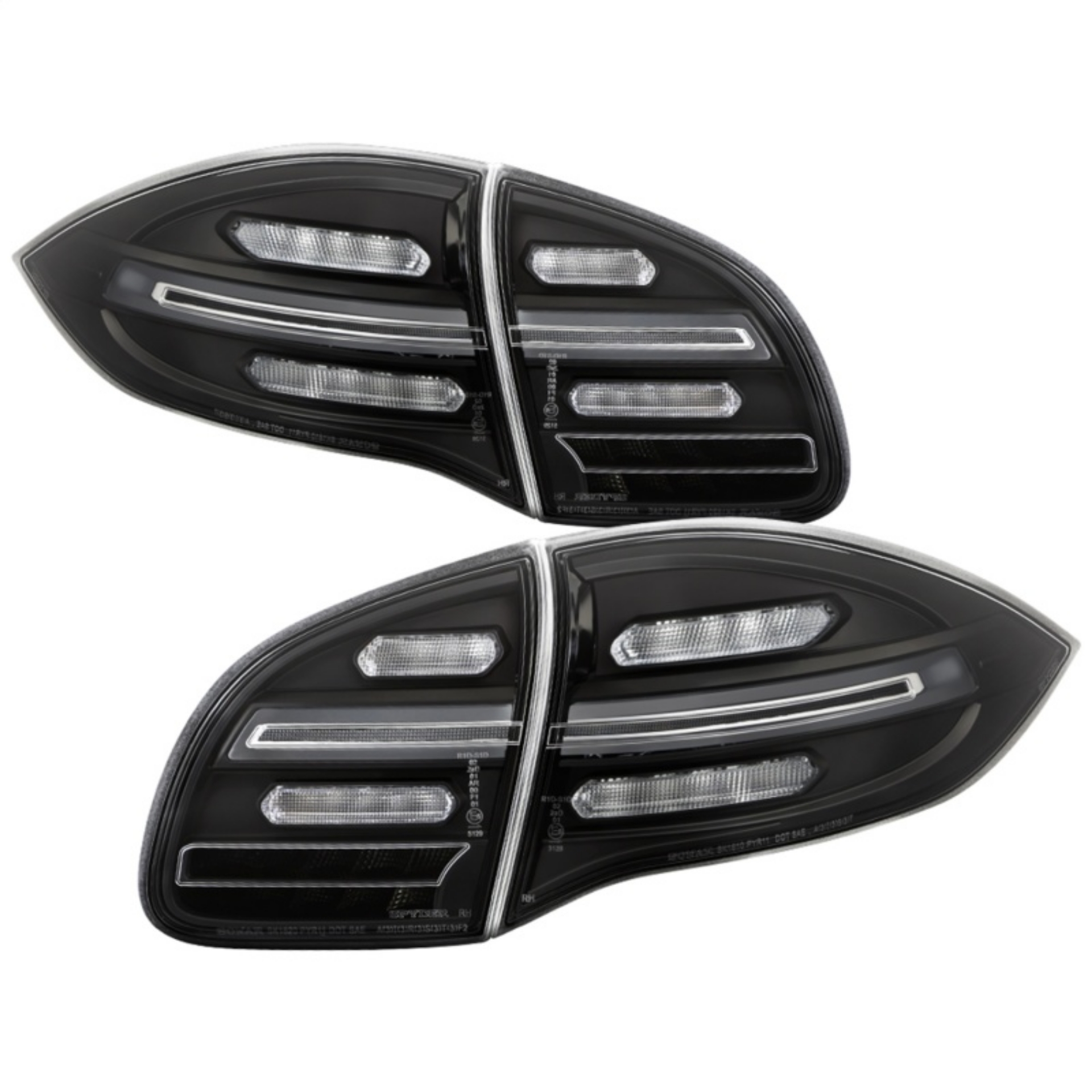Picture of Spyder Porsche Cayenne 958 11-14 LED Tail Lights - Sequential Signal - Black